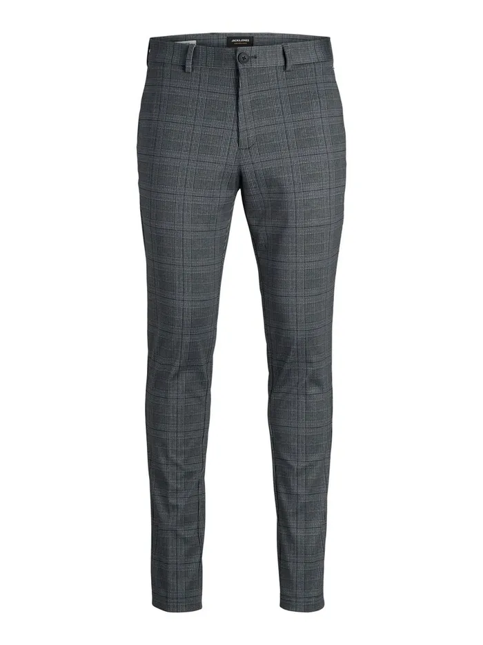 Trousers JACK and JONES Mens MARCO PHIL CHINOS Grey Navy Blazer
