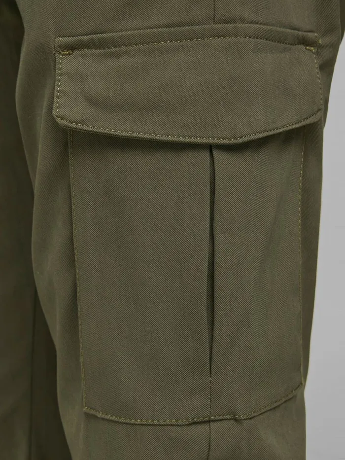 Trousers JACK and JONES Mens MARCO PRATT CARGO TROUSERS Green Forest Night