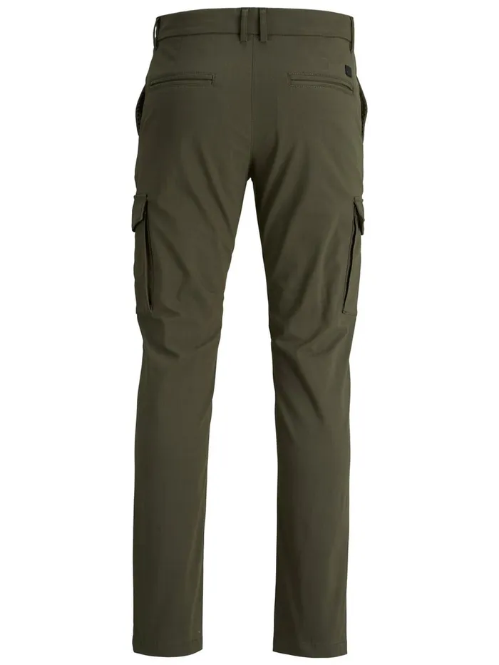 Trousers JACK and JONES Mens MARCO PRATT CARGO TROUSERS Green Forest Night