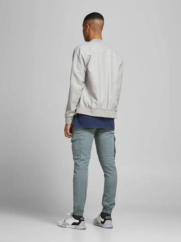 Trousers JACK and JONES Mens PAUL FLAKE AKM CARGO TROUSERS Blue Trooper