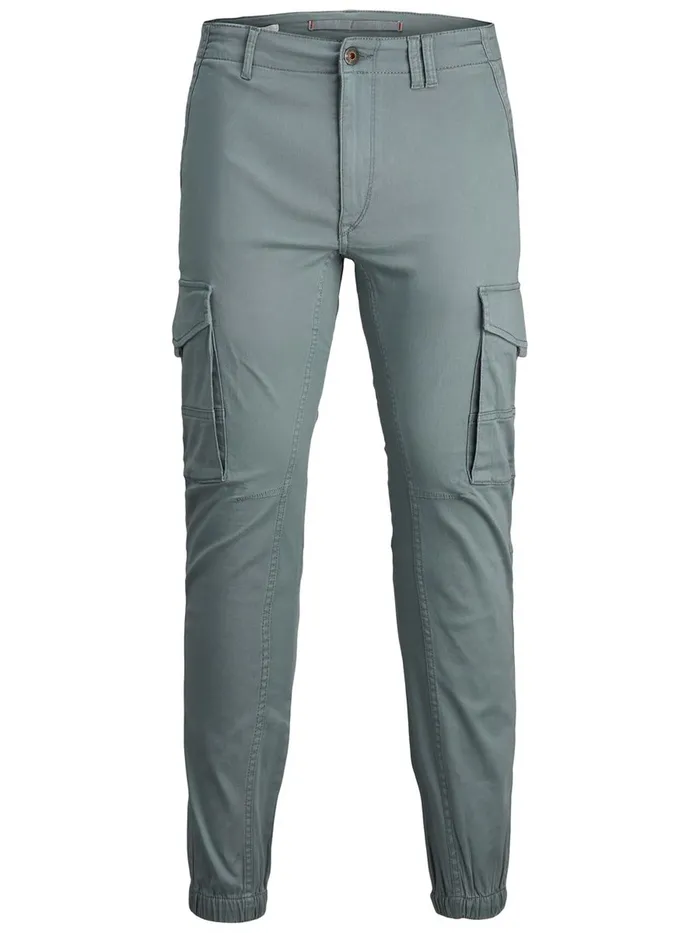 Trousers JACK and JONES Mens PAUL FLAKE AKM CARGO TROUSERS Blue Trooper