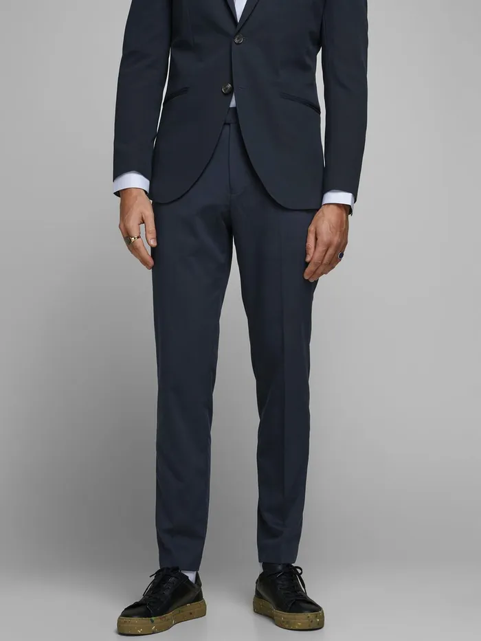 Trousers JACK and JONES Mens RECYCLED POLYESTER TROUSERS Blue Dark Navy