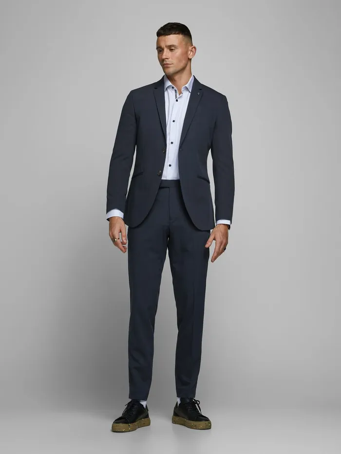 Trousers JACK and JONES Mens RECYCLED POLYESTER TROUSERS Blue Dark Navy