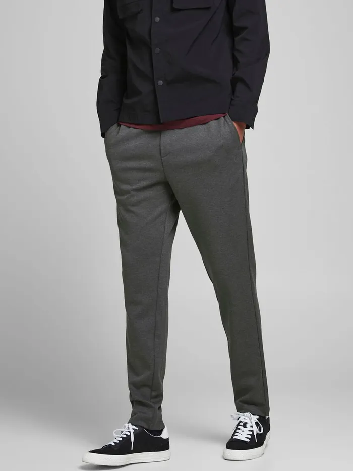 Trousers JACK and JONES Mens WILL PHIL SWEATPANTS Grey Grey Melange Casaul