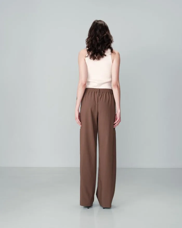 TROUSERS TAUPE NOYOCO Shop Grace and Mila Flowing Trousers