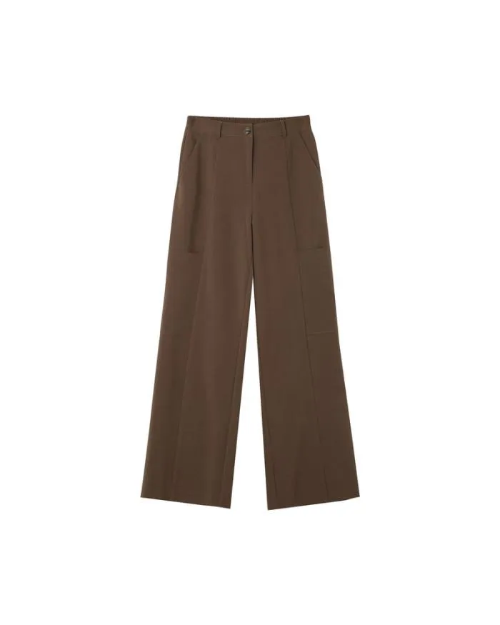 TROUSERS TAUPE NOYOCO Shop Grace and Mila Flowing Trousers