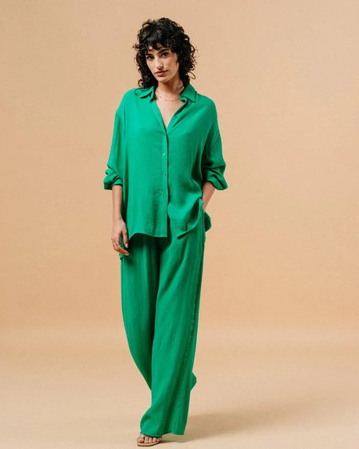 TROUSERS VERT MATISSE Shop Grace and Mila HighWaisted Trousers