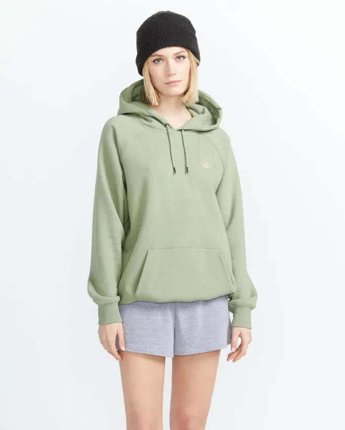 Truly Stoked Boyfriend Pullover Hoodie 8211 Sage Womens Volcom Hoodies and Sweatshirts