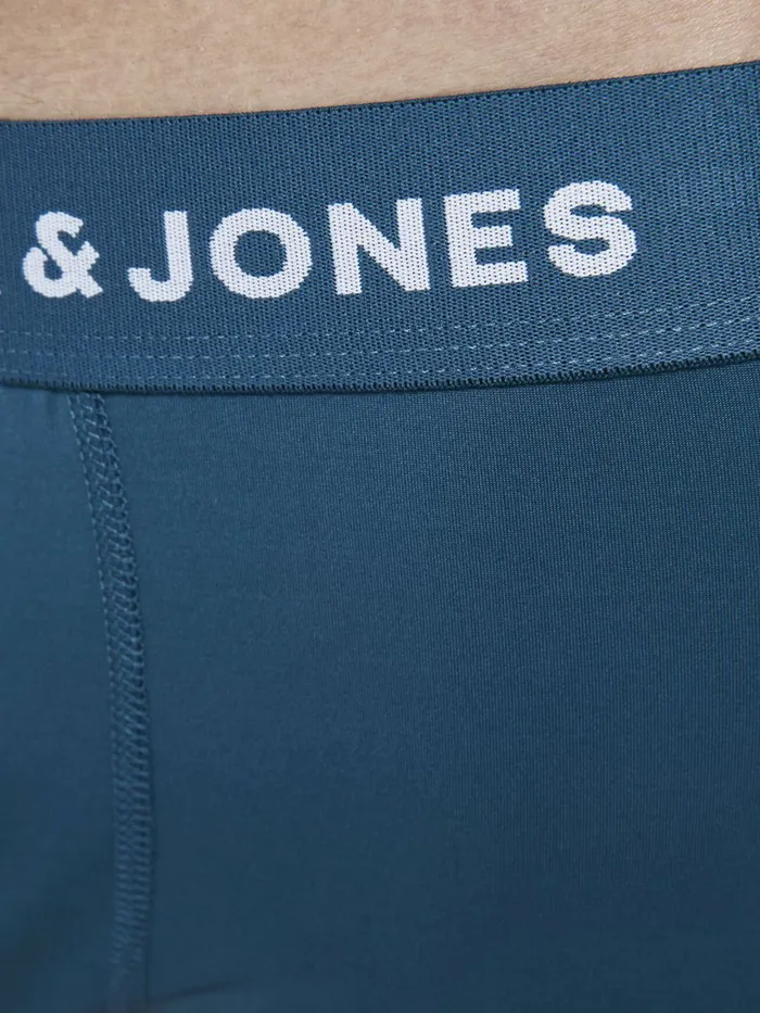 Underwear JACK and JONES Mens 3PACK STRETCHMICROFIBRE QUICKDRY TRUNKS Blue Ensign Blue Popular