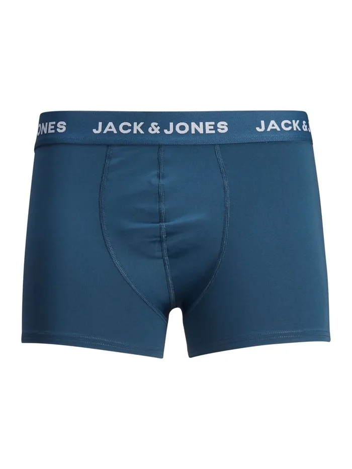 Underwear JACK and JONES Mens 3PACK STRETCHMICROFIBRE QUICKDRY TRUNKS Blue Ensign Blue Popular