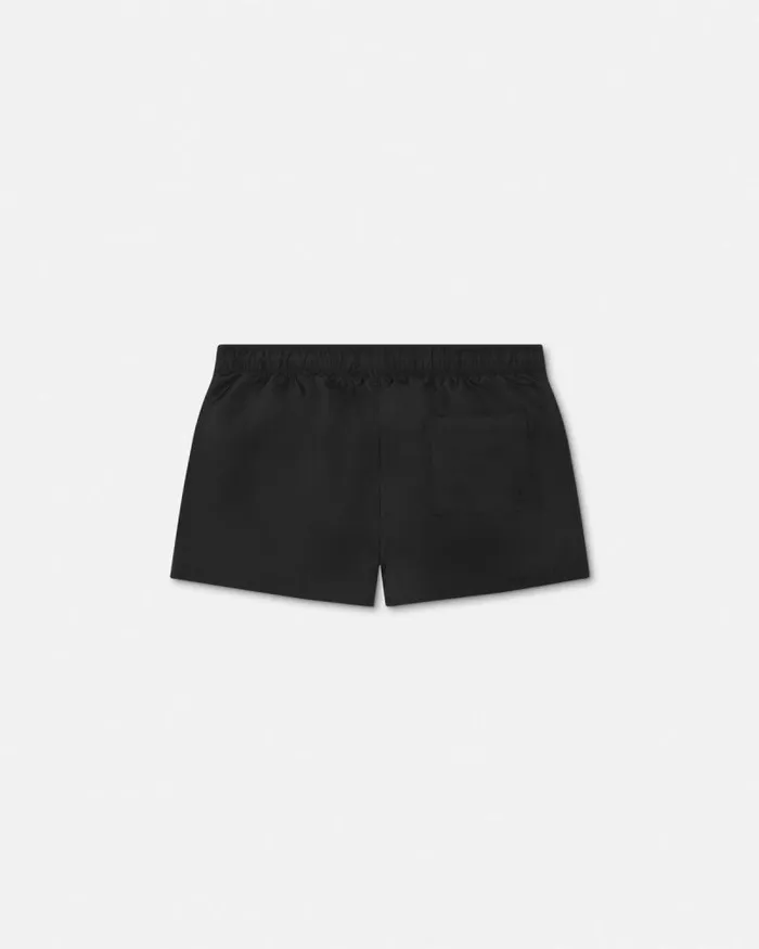 University Coral Swim Shorts Black Men Versace Swimwear