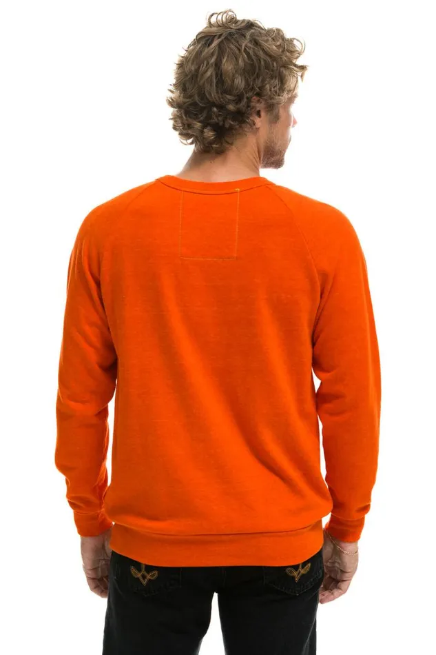 University Of Texas Crew Sweatshirt 8211 Orange WomenMen Aviator Nation Sweatshirts