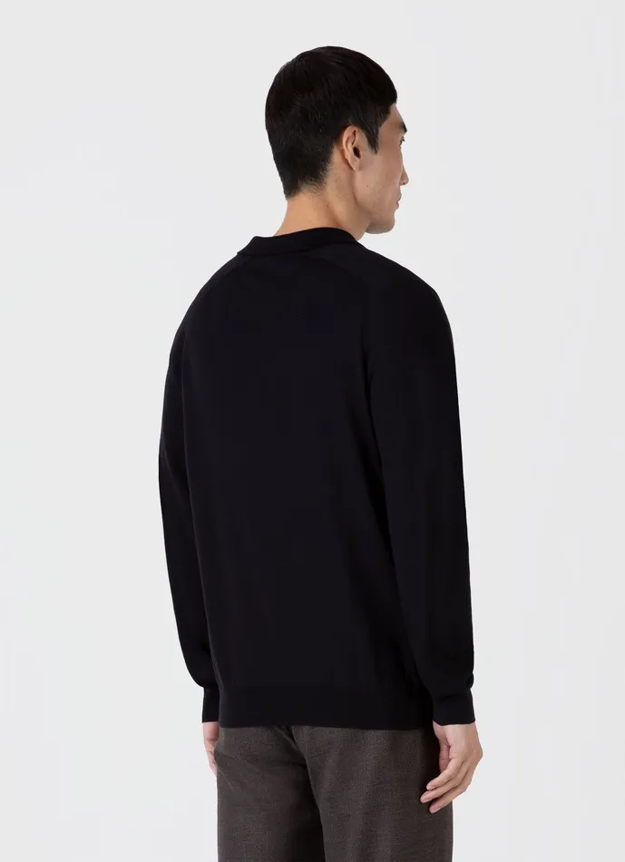 ussunspel Polo Shirts Men Sea Island Cashmere Polo Shirt Black ussunspel Polo Shirts Men Sea Island Cashmere Polo Shirt Black