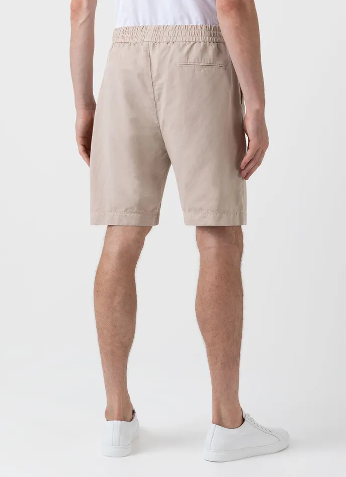 ussunspel Shorts Men Cotton Linen Drawstring Shorts Light Sand ussunspel Shorts Men Cotton Linen Drawstring Shorts Light Sand