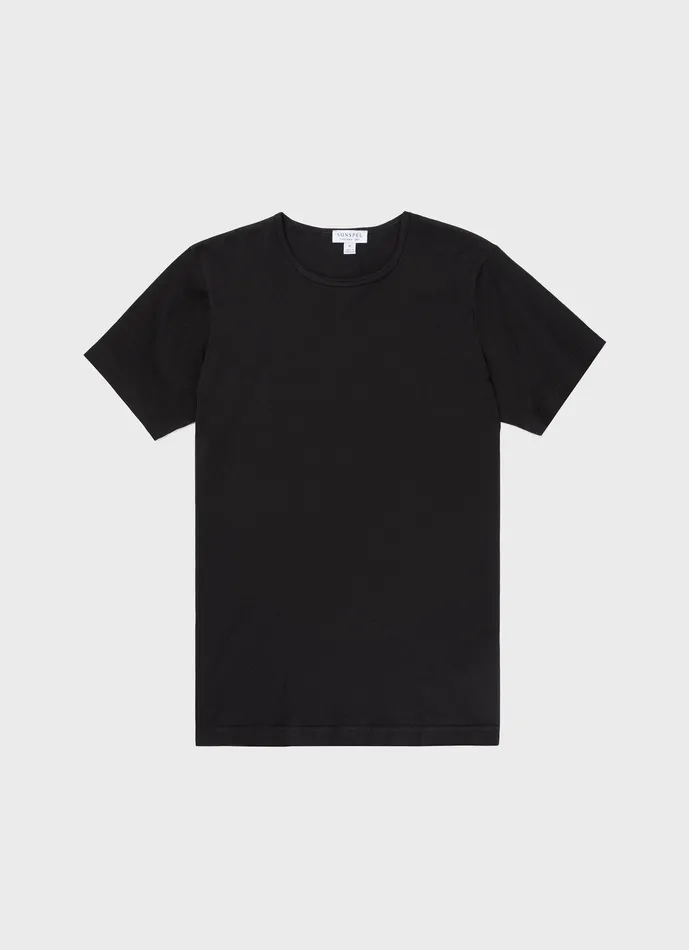 ussunspel Superfine Cotton Underwear Tshirt Black Men Underwear Tops