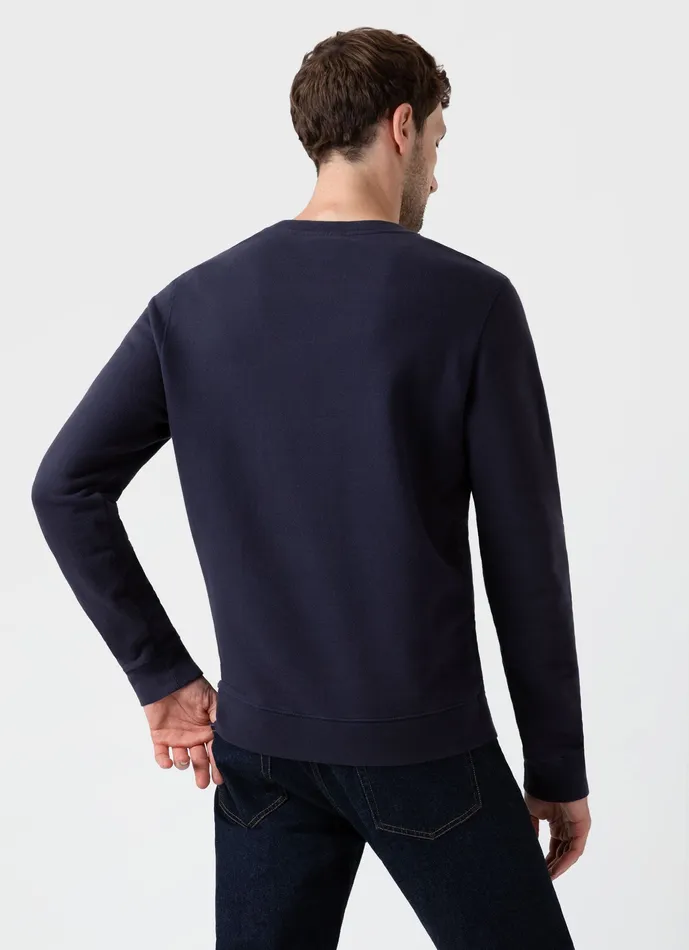 ussunspel Sweatshirts and Sweatpants Men Loopback Sweatshirt Navy ussunspel Sweatshirts and Sweatpants Men Loopback Sweatshirt Navy