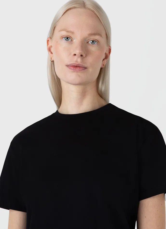 ussunspel Tshirts and Tops Women Boy Fit Tshirt Black ussunspel Tshirts and Tops Women Boy Fit Tshirt Black