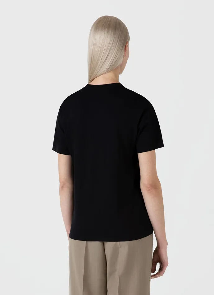 ussunspel Tshirts and Tops Women Boy Fit Tshirt Black ussunspel Tshirts and Tops Women Boy Fit Tshirt Black
