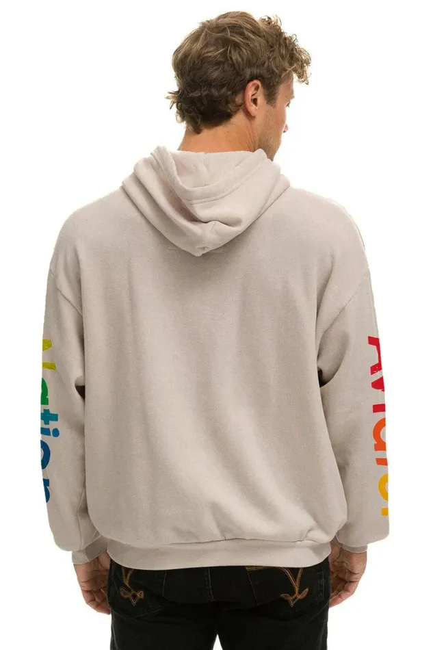 Vail Relaxed Pullover Hoodie 8211 Sand WomenMen Aviator Nation Hoodies