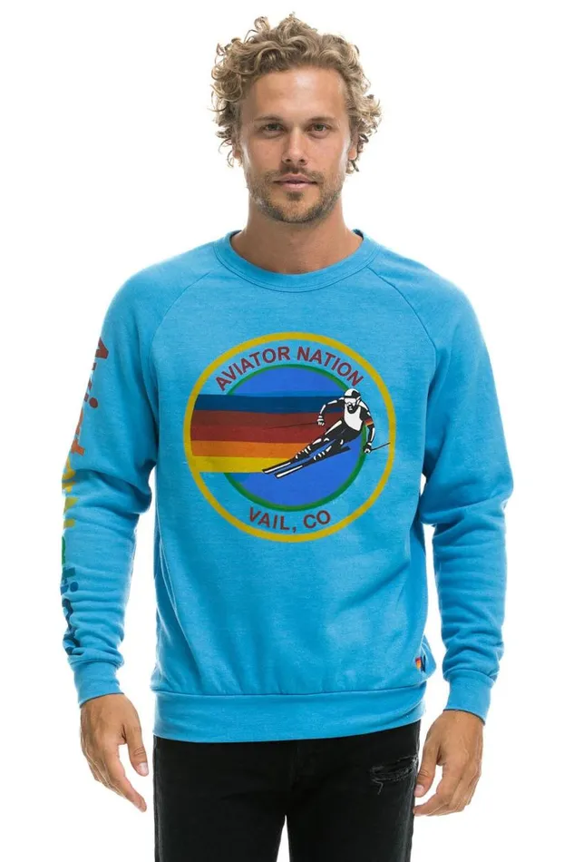 Vail Sweatshirt 8211 Ocean WomenMen Aviator Nation Sweatshirts