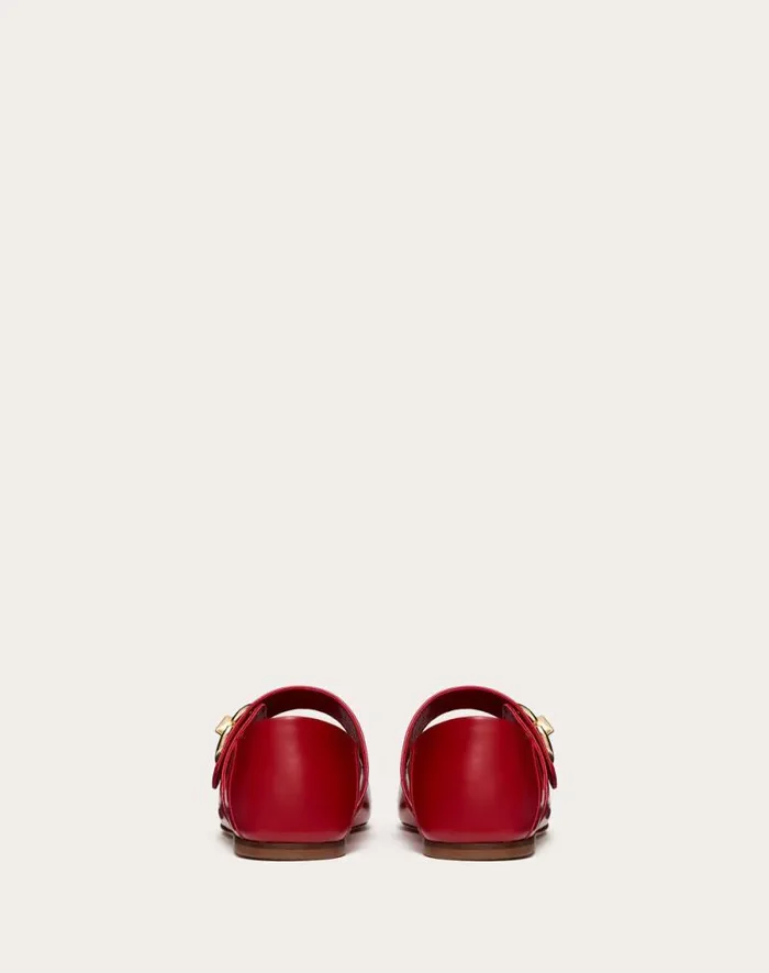 Valentino Ballerinas Woman Vlogo Locker Maryjane Ballerina In Naplack For Woman In Rose Quartz Rose Quartz Valentino Ballerinas Woman Vlogo Locker Maryjane Ballerina In Naplack For Woman In Rose Quartz Rose Quartz