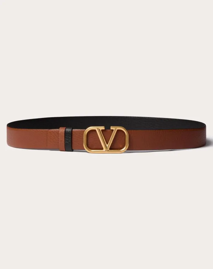 Valentino Belts Man Vlogo Signature Reversible Elkprint Calfskin Belt 30 Mm For Man In Saddle Brownblack Saddle Brownblack Valentino Belts Man Vlogo Signature Reversible Elkprint Calfskin Belt 30 Mm For Man In Saddle Brownblack Saddle Brownblack