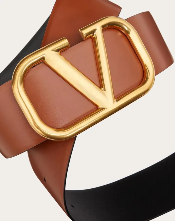 Valentino Belts Woman Reversible Vlogo Signature Belt In Glossy Calfskin 70 Mm For Woman In Blackpure Red Blackpure Red Valentino Belts Woman Reversible Vlogo Signature Belt In Glossy Calfskin 70 Mm For Woman In Blackpure Red Blackpure Red
