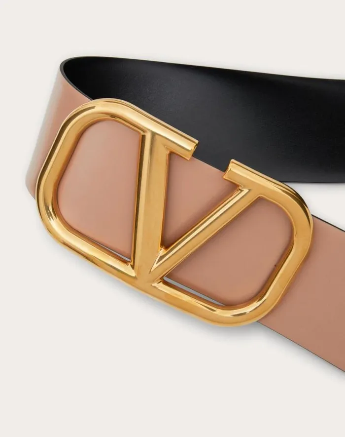 Valentino Belts Woman Reversible Vlogo Signature Belt In Glossy Calfskin 70 Mm For Woman In Blackpure Red Blackpure Red Valentino Belts Woman Reversible Vlogo Signature Belt In Glossy Calfskin 70 Mm For Woman In Blackpure Red Blackpure Red