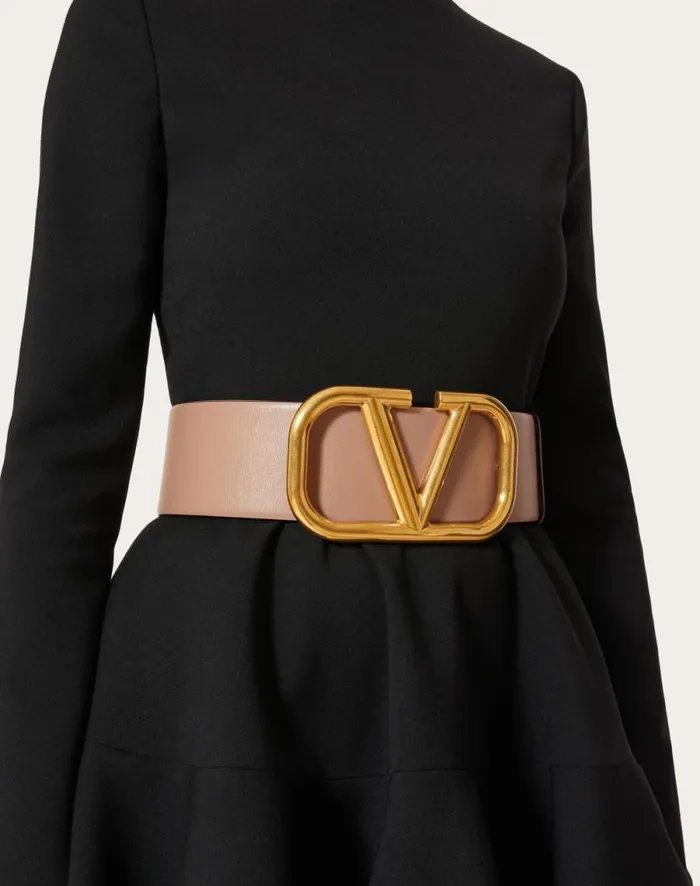 Valentino Belts Woman Reversible Vlogo Signature Belt In Glossy Calfskin 70 Mm For Woman In Blackpure Red Blackpure Red Valentino Belts Woman Reversible Vlogo Signature Belt In Glossy Calfskin 70 Mm For Woman In Blackpure Red Blackpure Red