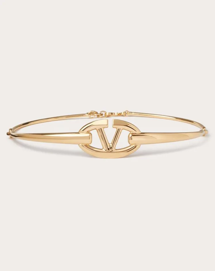 Valentino Belts Woman The Bold Edition Vlogo Metal Belt For Woman In Gold Gold Valentino Belts Woman The Bold Edition Vlogo Metal Belt For Woman In Gold Gold