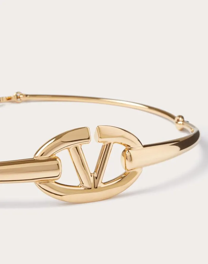 Valentino Belts Woman The Bold Edition Vlogo Metal Belt For Woman In Gold Gold Valentino Belts Woman The Bold Edition Vlogo Metal Belt For Woman In Gold Gold