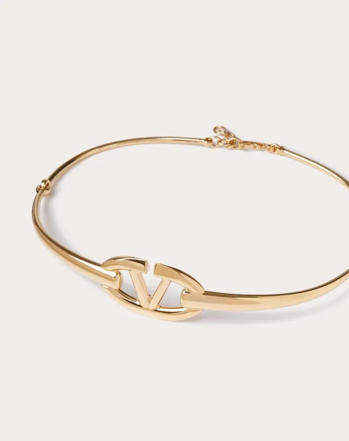 Valentino Belts Woman The Bold Edition Vlogo Metal Belt For Woman In Gold Gold Valentino Belts Woman The Bold Edition Vlogo Metal Belt For Woman In Gold Gold
