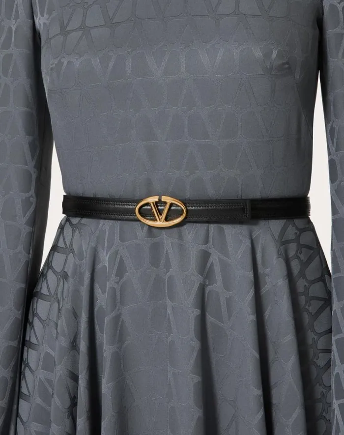 Valentino Belts Woman The Bold Edition Vlogo Shiny Calfskin Belt 20 Mm For Woman In Blackbrown Blackbrown Valentino Belts Woman The Bold Edition Vlogo Shiny Calfskin Belt 20 Mm For Woman In Blackbrown Blackbrown
