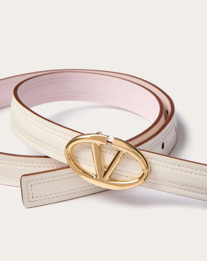 Valentino Belts Woman The Bold Edition Vlogo Shiny Calfskin Belt 20 Mm For Woman In Blackbrown Blackbrown Valentino Belts Woman The Bold Edition Vlogo Shiny Calfskin Belt 20 Mm For Woman In Blackbrown Blackbrown