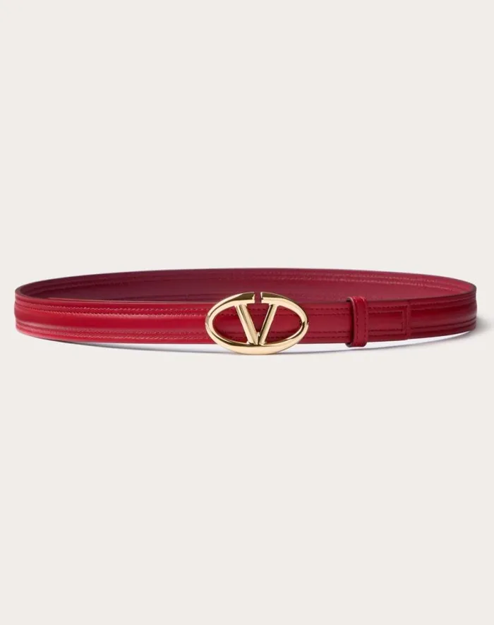 Valentino Belts Woman The Bold Edition Vlogo Shiny Calfskin Belt 20 Mm For Woman In Ivorymauve Ivorymauve Valentino Belts Woman The Bold Edition Vlogo Shiny Calfskin Belt 20 Mm For Woman In Ivorymauve Ivorymauve