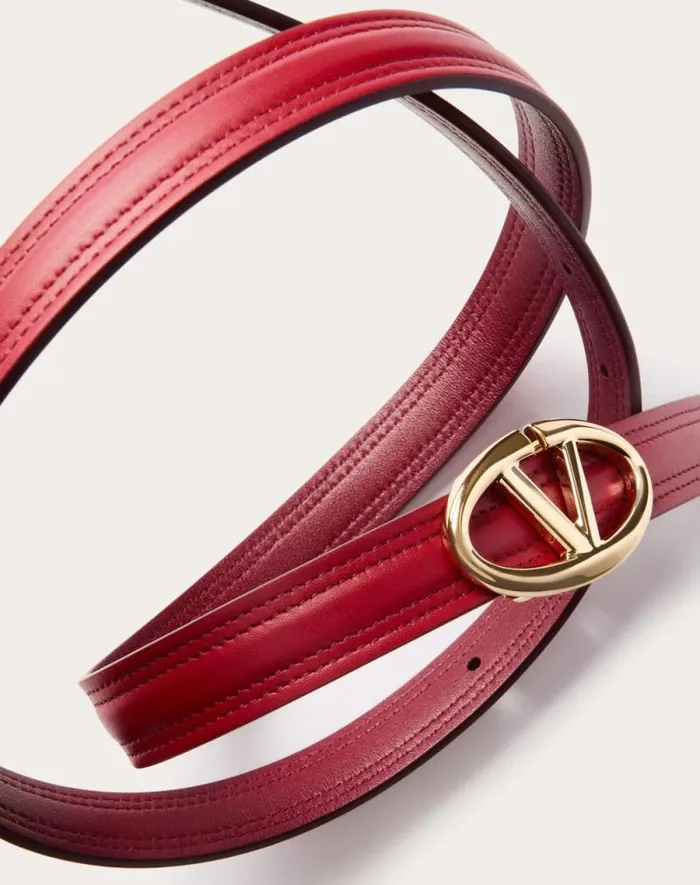 Valentino Belts Woman The Bold Edition Vlogo Shiny Calfskin Belt 20 Mm For Woman In Ivorymauve Ivorymauve Valentino Belts Woman The Bold Edition Vlogo Shiny Calfskin Belt 20 Mm For Woman In Ivorymauve Ivorymauve