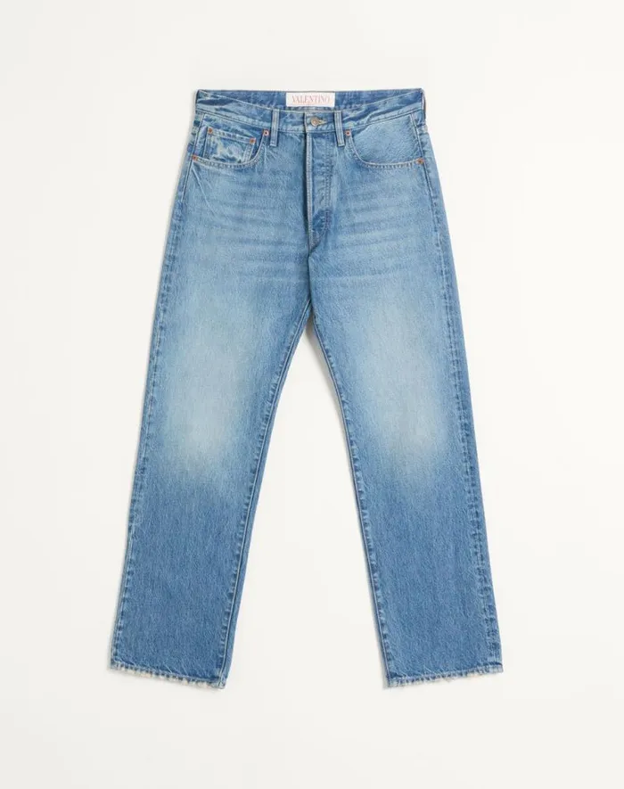 Valentino Denim Man Denim Pants For Man In Denim Denim