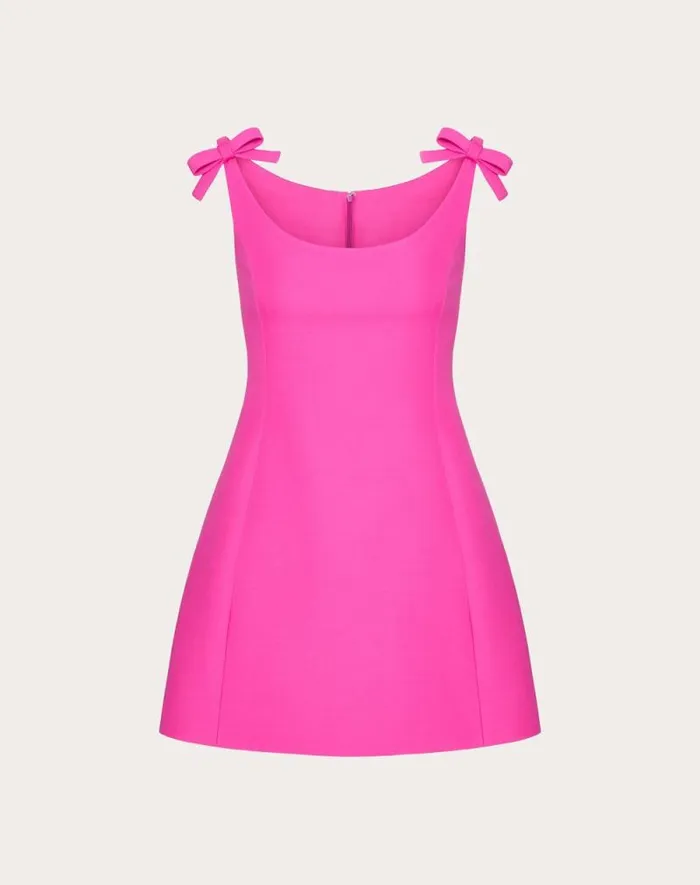 Valentino Dresses Woman Crepe Couture Short Dress For Woman In Pink Pp Pink Pp Valentino Dresses Woman Crepe Couture Short Dress For Woman In Pink Pp Pink Pp