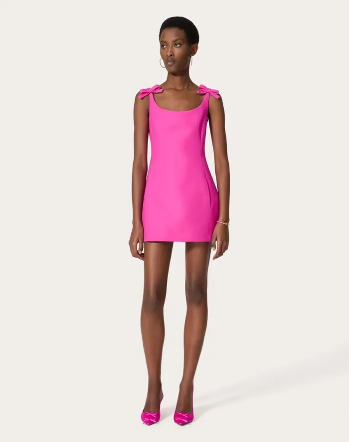 Valentino Dresses Woman Crepe Couture Short Dress For Woman In Pink Pp Pink Pp Valentino Dresses Woman Crepe Couture Short Dress For Woman In Pink Pp Pink Pp