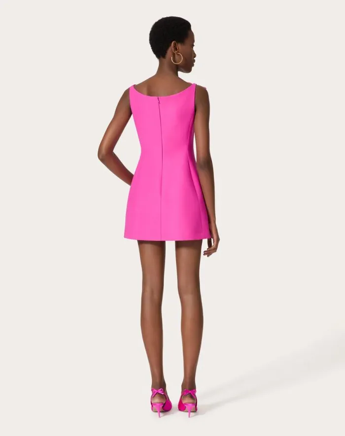 Valentino Dresses Woman Crepe Couture Short Dress For Woman In Pink Pp Pink Pp Valentino Dresses Woman Crepe Couture Short Dress For Woman In Pink Pp Pink Pp