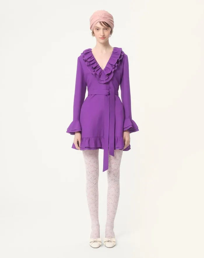 Valentino Dresses Woman Crepe Couture Short Dress For Woman In Red Red Valentino Dresses Woman Crepe Couture Short Dress For Woman In Red Red
