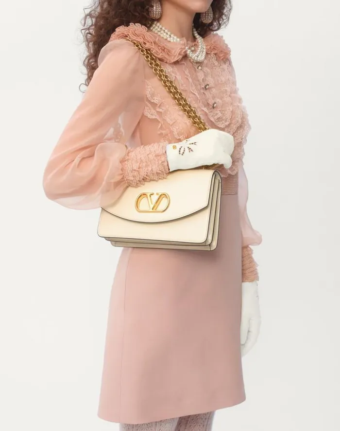 Valentino Dresses Woman Embroidered Crepe Couture Short Dress For Woman In Rose Mist Rose Mist Valentino Dresses Woman Embroidered Crepe Couture Short Dress For Woman In Rose Mist Rose Mist