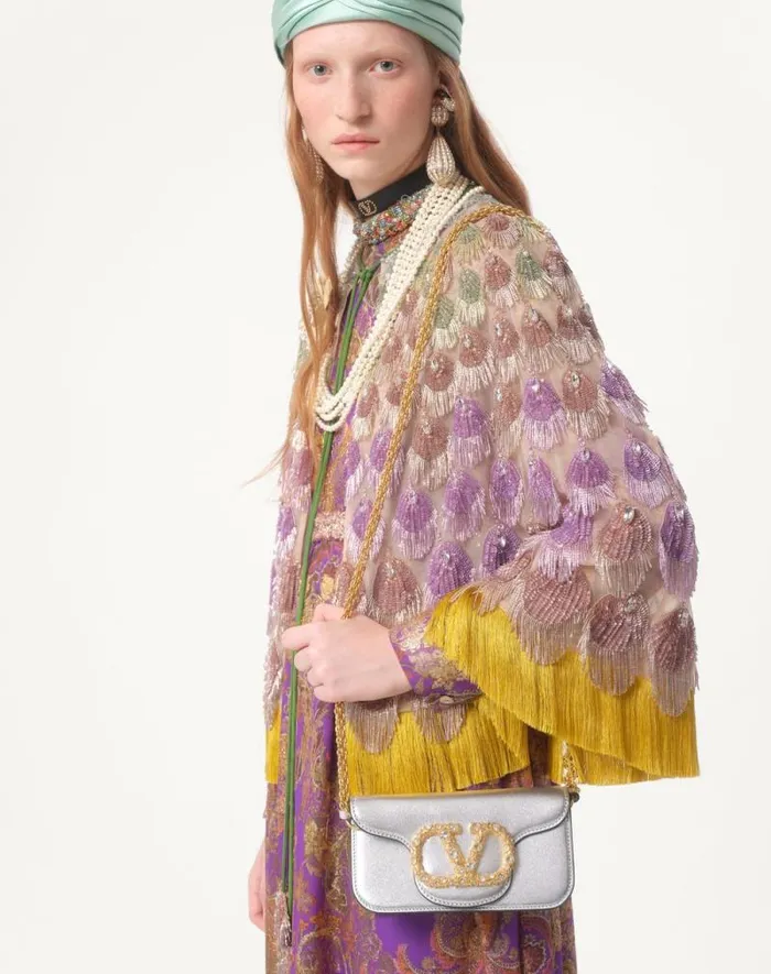 Valentino Dresses Woman Long Embroidered Dress In Fil Coupe039 Lame039 Cachemire Apres L039hiver For Woman In Multicolor Multicolor Valentino Dresses Woman Long Embroidered Dress In Fil Coupe039 Lame039 Cachemire Apres L039hiver For Woman In Multicolor Multicolor