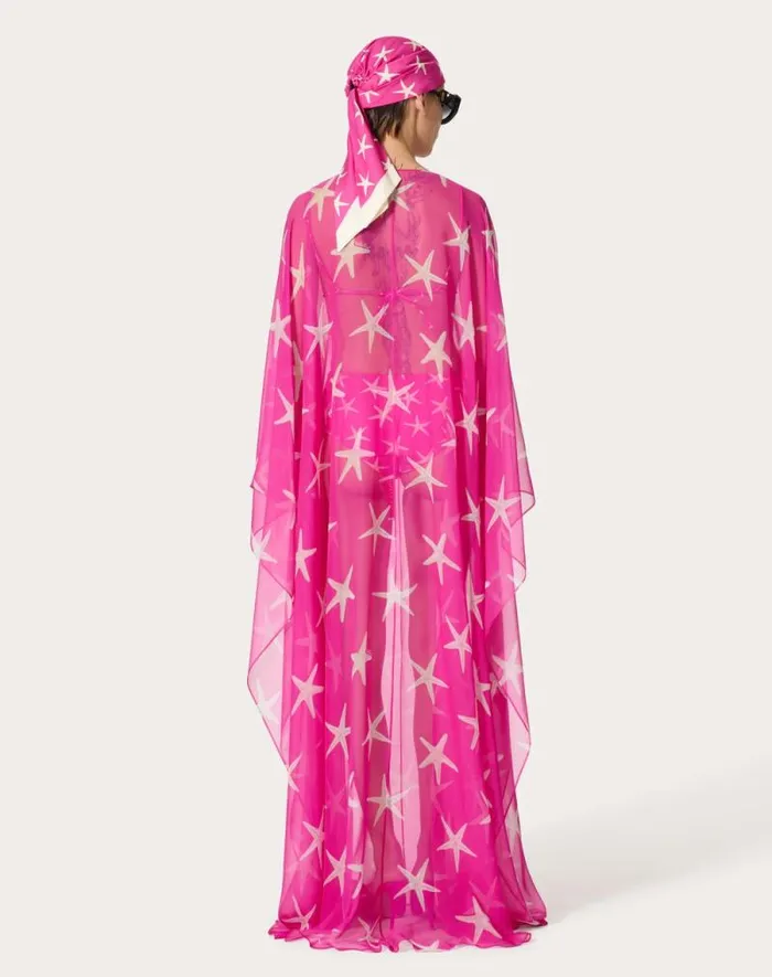 Valentino Dresses Woman Starfish Chiffon Evening Dress For Woman In Ivorypink Pp Ivorypink Pp Valentino Dresses Woman Starfish Chiffon Evening Dress For Woman In Ivorypink Pp Ivorypink Pp