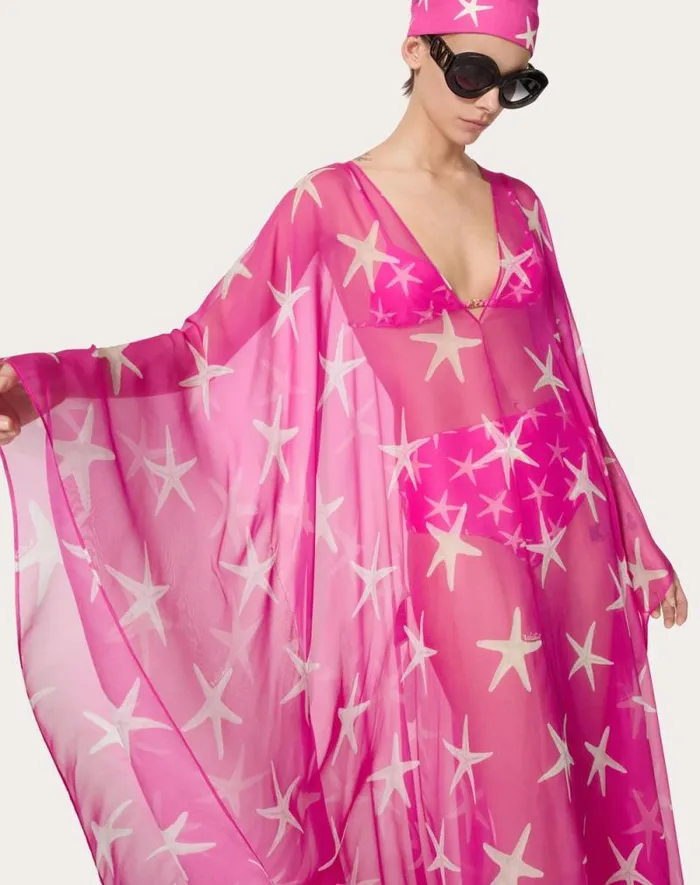 Valentino Dresses Woman Starfish Chiffon Evening Dress For Woman In Ivorypink Pp Ivorypink Pp Valentino Dresses Woman Starfish Chiffon Evening Dress For Woman In Ivorypink Pp Ivorypink Pp