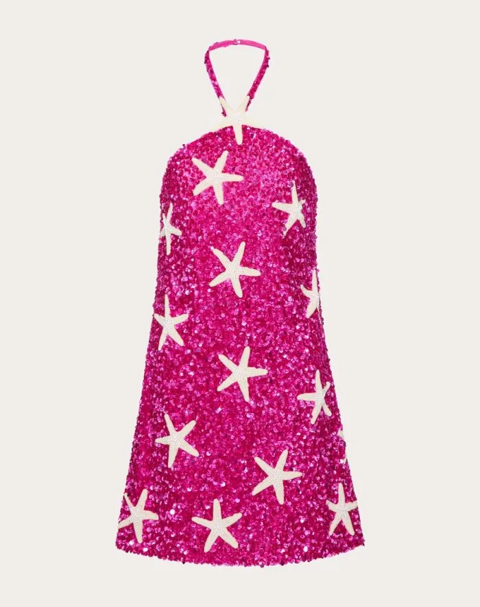 Valentino Dresses Woman Tulle Illusione Embroidered Short Dress For Woman In Pink Ppwhite Pink Ppwhite Valentino Dresses Woman Tulle Illusione Embroidered Short Dress For Woman In Pink Ppwhite Pink Ppwhite