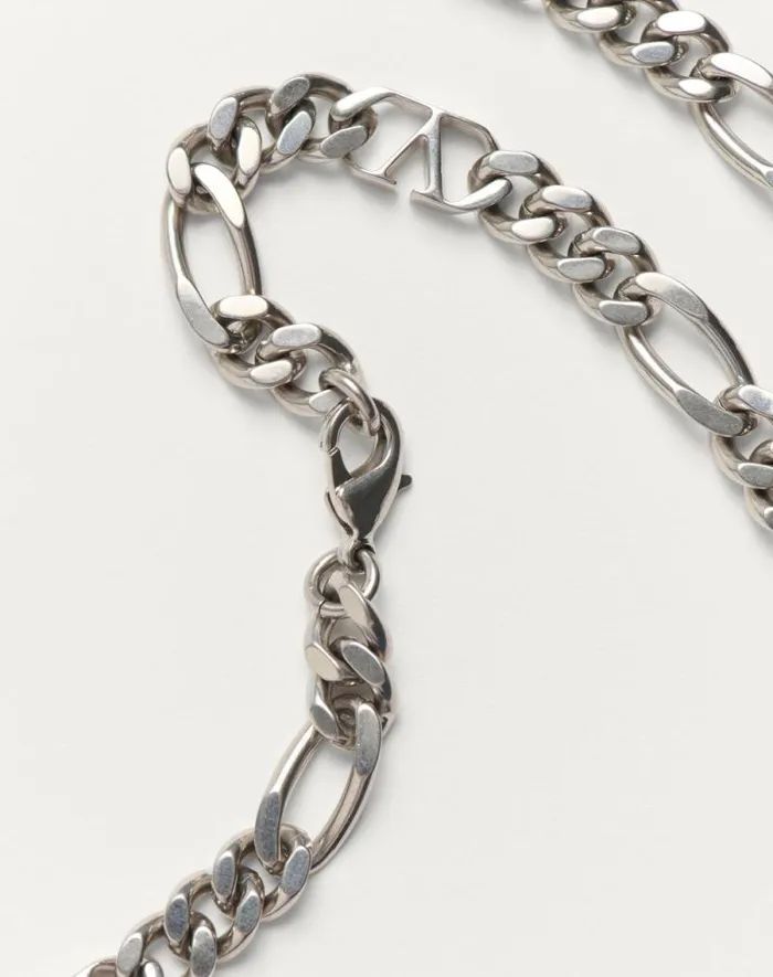 Valentino Jewelry Man Vlogo Signature Metal Necklace For Man In Palladium Palladium Valentino Jewelry Man Vlogo Signature Metal Necklace For Man In Palladium Palladium