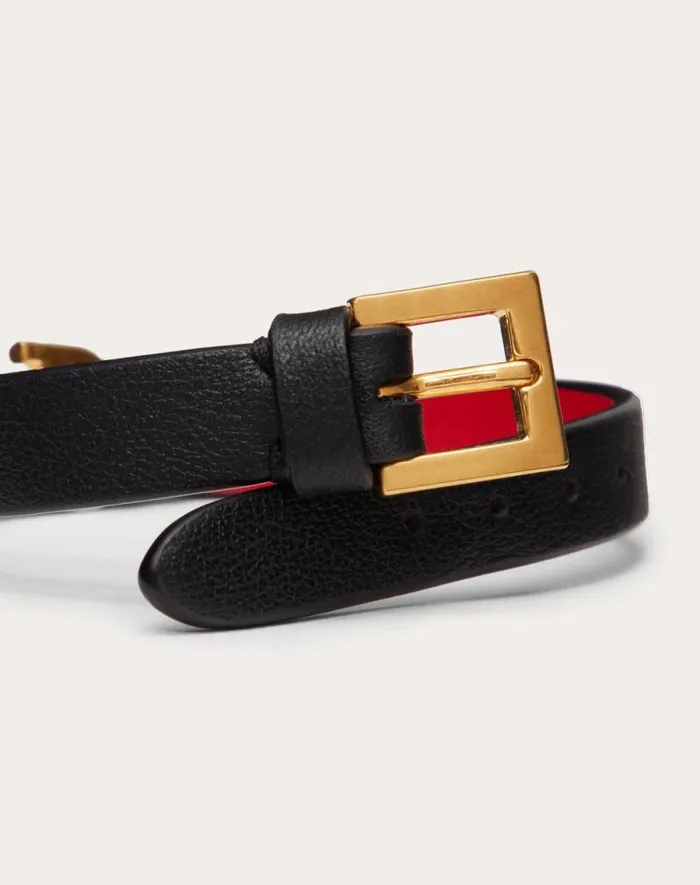 Valentino Jewelry Woman Vlogo Signature Calfskin Bracelet For Woman In Rose Cannelle Rose Cannelle Valentino Jewelry Woman Vlogo Signature Calfskin Bracelet For Woman In Rose Cannelle Rose Cannelle