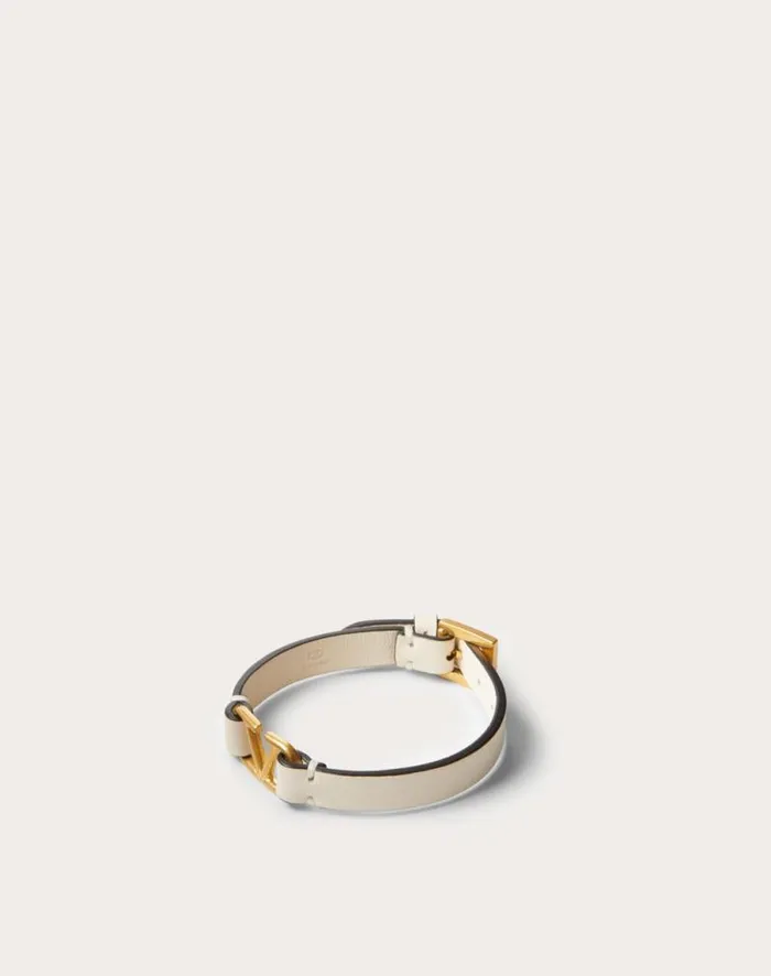 Valentino Jewelry Woman Vlogo Signature Calfskin Bracelet For Woman In Rose Cannelle Rose Cannelle Valentino Jewelry Woman Vlogo Signature Calfskin Bracelet For Woman In Rose Cannelle Rose Cannelle