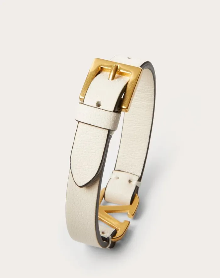 Valentino Jewelry Woman Vlogo Signature Calfskin Bracelet For Woman In Rose Cannelle Rose Cannelle Valentino Jewelry Woman Vlogo Signature Calfskin Bracelet For Woman In Rose Cannelle Rose Cannelle